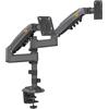 NB H180G - Supporto multischermo da scrivania per due monitor, 2x 17-27