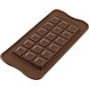 silikomart | SCG37 Stampo in Silicone per Cioccolatini TABLETTE CHOCO BAR, Antiaderente, 21 Cioccolatini, Confezione da 1 Stampo per Dolci, Easy Choc, 154 x 77 mm, h 9 mm, Volume 91 ml, Made in Italy