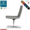 Elleci Office Damatra poltrona girevole base a 4 razze alluminio rivestimenti cucciture a vista tessuto ONE class 1 IM