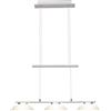 BRILLIANT lampada Trend lampada a sospensione a LED 3 luci ferro/bianco | 3x 6W LED integrato (COB), (540lm, 3000K) | Scala da A ++ a E | Altezza regolabile tramite contrappeso