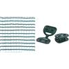 tenax Rete Antigrandine Tessuta, Defender, 4,00 x 5 m, Verde & Maniver Pinze per Fissaggio Reti 50 pezzi