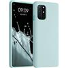 kwmobile Cover per OnePlus 8T Custodia - Back Case per Smartphone in Silicone TPU - Protezione Gommata - menta freddo