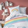 MTOnlinehandel ARCOBALENO Set copripiumino singolo, 135x200 + 80x80 cm, 100% cotone