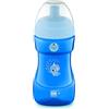 MAM Istruzioni in Lingua Straniera - Mam Sports Cup D111 - Bicchiere da Apprendimento Anti-Perdite, Valvola di Controllo del Flusso, 330 Ml, Tazza Salvagoccia, per Bambini a Partire da 12 + Mesi, Blu