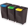 GIOCO 5 PROSPERPLAST 175L riciclaggio bidoni plastica SORTIBOX GRIGIO