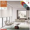 Elleci Office Damatra Poltrona attesa con telaio a slitta cromato rivestimenti cucciture a vista TESSUTO KING FLEX class 1 IM