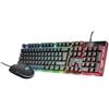 Trust 23483 Tastiera+Mouse Led GXT 838 AZOR Gaming Combo