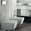 Pozzi Ginori Metrica vaso senza brida bidet e coprivaso rallentato