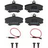 TRW GDB400 Pastiglie Freno Set di 4 para Renault Clio Mio II (BB_, CB_) 1998-2016 Assale anteriore e Altri Veicoli