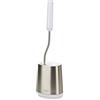 Joseph Joseph Flex Lite - Portascopino Igienico Sottile Bagno Spazzola WC, Spazzolone resistente, testa Flessibile, Setole Antigoccia, Anti-Intasamento, Acciaio Inox, Piccolo