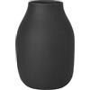 blomus Vaso COLORA L in gres, torba, realizzato a mano, vaso da tavolo elegante e decorativo, accessorio per la casa salvaspazio (H/L/P: 20 x 14 x 14 cm, torba, 65701)