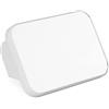 Relaxdays Specchio da Trucco Orientabile, da Tavolo, per Radersi, Verticale, Orizzontale, Cornice in Plastica, Bianco