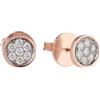 Chantecler Orecchini lobo Paillettes in oro rosa 18Kt e diamanti