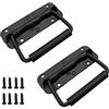 Zasvec Maniglie Pieghevoli 2 Pezzi 120 mm Nero Maniglie Pieghevole in Ferro a Molla Maniglia Scatola Maniglia Valigia Pieghevole Maniglia Flight Case per Cassetta Porta Attrezzi