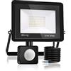 Blivrig 30W Faretto LED da esterno con Sensore di Movimento Bianco Caldo 3000K, 3000LM Faro LED Esterno Bianca Calda, Fari LED IP66 Impermeabile, per Casa, Cortile, Giardino, Garage