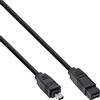 InLine 19896 Cavo FireWire Ieee1394, 4PIN Maschio a 9PIN Maschio, 800 MBit/S, 1.8M Nero