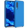 kwmobile Custodia Compatibile con Huawei P30 Cover - Back Case per Smartphone in Silicone TPU - Protezione Gommata - blu radiante