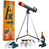 SET TELESCOPIO + MICROSCOPIO + BINOCOLO LEVENHUK GIOCHI ASTRONOMIA MICROSCOPIA