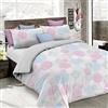 Italian Bed Linen Set Copripiumino Fantasy, Lavorato in Italia - Parure Copri Piumino - Sacco Piumone 150x200 cm con Patella e federa Cuscino, Singolo, Molecole