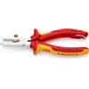 KNIPEX Pinza spelacavi con molla di apertura universale cromata isolante con manici rivestiti in materiali bicomponente, collaudati VDE;, 11 06 160 T