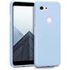 kwmobile Custodia Compatibile con Google Pixel 3a Cover - Back Case per Smartphone in Silicone TPU - Protezione Gommata - blu chiaro matt