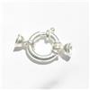 Moschettone Ad Anello Con Coppette Argento 925/°°°