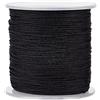 PH PandaHall 100m Filo di Nylon per Perline 1mm Corde in Nylon Nero, Filo per Gioielli Stringa Intrecciato Macrame Forniture per Gioielli Fai Da Te Artigianato Fare
