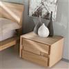 Domus Artis Comodino 2 cassetti in legno rovere