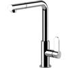 Gessi Rubinetto miscelatore con canna girevole e doccetta estraibile Helium 50103 di Gessi