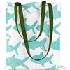 Bonamaison, 100% Cotone Borsa Tote Stampata, Borsa Della Spesa Riutilizzabile, Borsa Della Spesa, Ecologica, Borsa in Tela Con Manici Verdi, 34X40 Cm - Progettata E Prodotta in Turchia