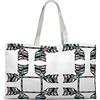 Bonamaison Borsa Tote Stampata 100% Cotone, Borsa Della Spesa Riutilizzabile, Borsa Della Spesa, Lavabile in Lavatrice, Ecologica, Borsa in Tela Con Manici, 47x42 Cm - Progettata E Prodotta in Turchia