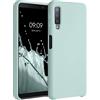 kwmobile Custodia Compatibile con Samsung Galaxy A7 (2018) Cover - Back Case per Smartphone in Silicone TPU - Protezione Gommata - menta freddo