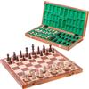 SQUARE GAME SQUARE - Scacchi in legno No 6 - MOGANO - Intarsio - Scacchiera & Staunton 6