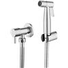 LOSCHEN 【】 Kit di spruzzatore per bidet in acciaio inox per WC, spruzzatore manuale Shattaf, accessorio per bagno per animali domestici/igiene personale/bagno/water, facile da installare