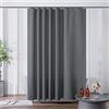 Furlinic Tenda Doccia 200x200cm Antimuffa Impermeabile EVA Vasca da Bagno Grigio Scuro Con pietre sul fondo Con 12 ganci