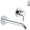Newform - Blink Gruppo lavabo completo a parete [bocca lunga] - 70830+27852