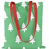 Bonamaison, 100% Cotone Borsa Tote Stampata, Borsa Della Spesa Riutilizzabile, Borsa Della Spesa, Ecologica, Borsa in Tela Con Manici Rossi, 34X40 Cm - Progettata E Prodotta in Turchia