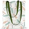 Bonamaison, 100% Cotone Borsa Tote Stampata, Borsa Della Spesa Riutilizzabile, Borsa Della Spesa, Ecologica, Borsa in Tela Con Manici Verdi, 34X40 Cm - Progettata E Prodotta in Turchia