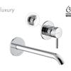 Newform - Blink Luxury Gruppo lavabo completo a parete [bocca lunga] - 70930+27852