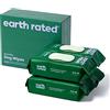 Earth Rated Salviette ipoallergeniche per Cani, puliscono ed eliminano Gli odori da Zampe, Corpo e Sedere, profumati alla Lavanda, 400 Pezzi