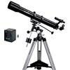 Skywatcher telescopio rifrattore EVOSTAR 90/900 180X EQ2 + Motore - SK909EQ2