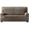 Eysa Aquiles Copridivano Elastico 3 Posti, Poliestere-Cotone, Marrone, 37x29x9 cm