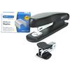 Rapesco 1472 ECO Sting Ray Pinzatrice con Levapunti R4 e 5000 x Punti 26/6 mm, Capacità 20 Fogli, Protezione Antibatterica, Nero