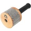 GEWA Cabasa 18 x 11 cm - Strumento a percussione con corpo in legno, superficie in metallo e catene di sfere metalliche - Naturale - Impugnatura in gomma
