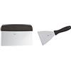 PADERNO 18502-18 Raschia, In Acciaio Inox, 18 Cm & 18520-12 Spatola Triangolare Professionale Raschietto Tagliapasta Con Manico, Lama In Acciaio Inox, Manico In Polipropilene, 12 Cm X 12 Cm
