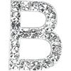 Club Green SM DIAMANTÉ Lettera B 20MM, Metallo, Argento, 2 x 2 x 2 cm, 5 unità