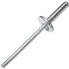 AERZETIX - Set di 100 rivetti ciechi Ø4x16mm con testa larga 12mm - DIN 7337 C - rivetto pop a rottura stelo - in alluminio/acciaio - C48157