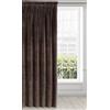 Eurofirany ria Oscurante, Fettuccia Arricciatenda-1 pz, Tenda Extra Lunga, Elegante, Tinta Unita, Soggiorno, Camera da Letto, Densità 290 g/m², Poliestere, Marrone, 140x270 cm