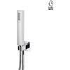 Newform - Set doccia Quadra completo di doccetta + flessibile + supporto - art.822