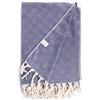 Bersuse 100% Cotone - Milas XXL Asciugamano Coperta Turco - Telo Mare, Divano Letto, Copridivano -Blu Scuro